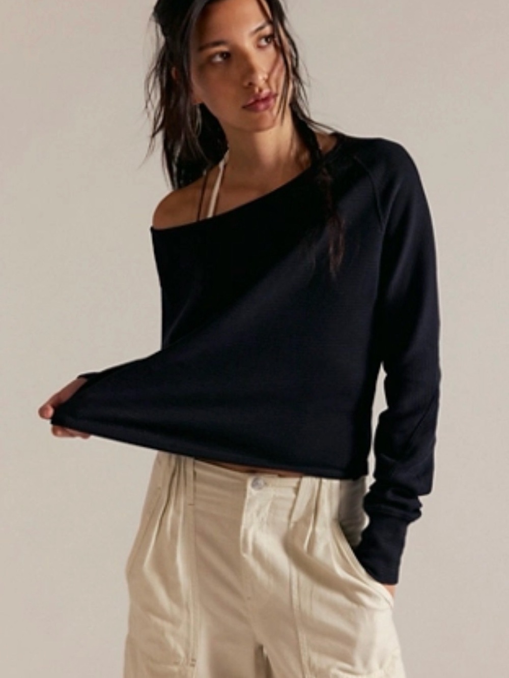We the free people long sleeve top